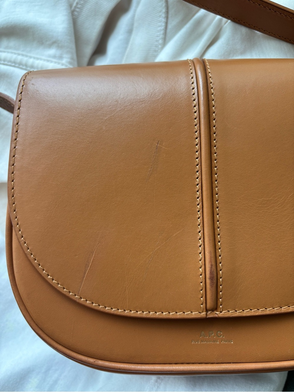 APC Betty Crossbody Bag in Camel - Picture 4 of 8